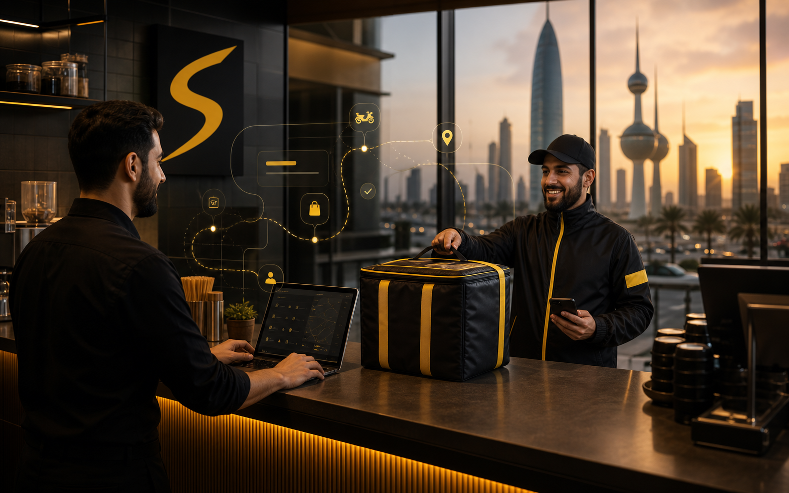 SawagIn delivery workflow in Kuwait